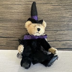 Boyds Bear Witch Halloween Mini Mohair Eastwick Cattington 6” Plush Bear NWT